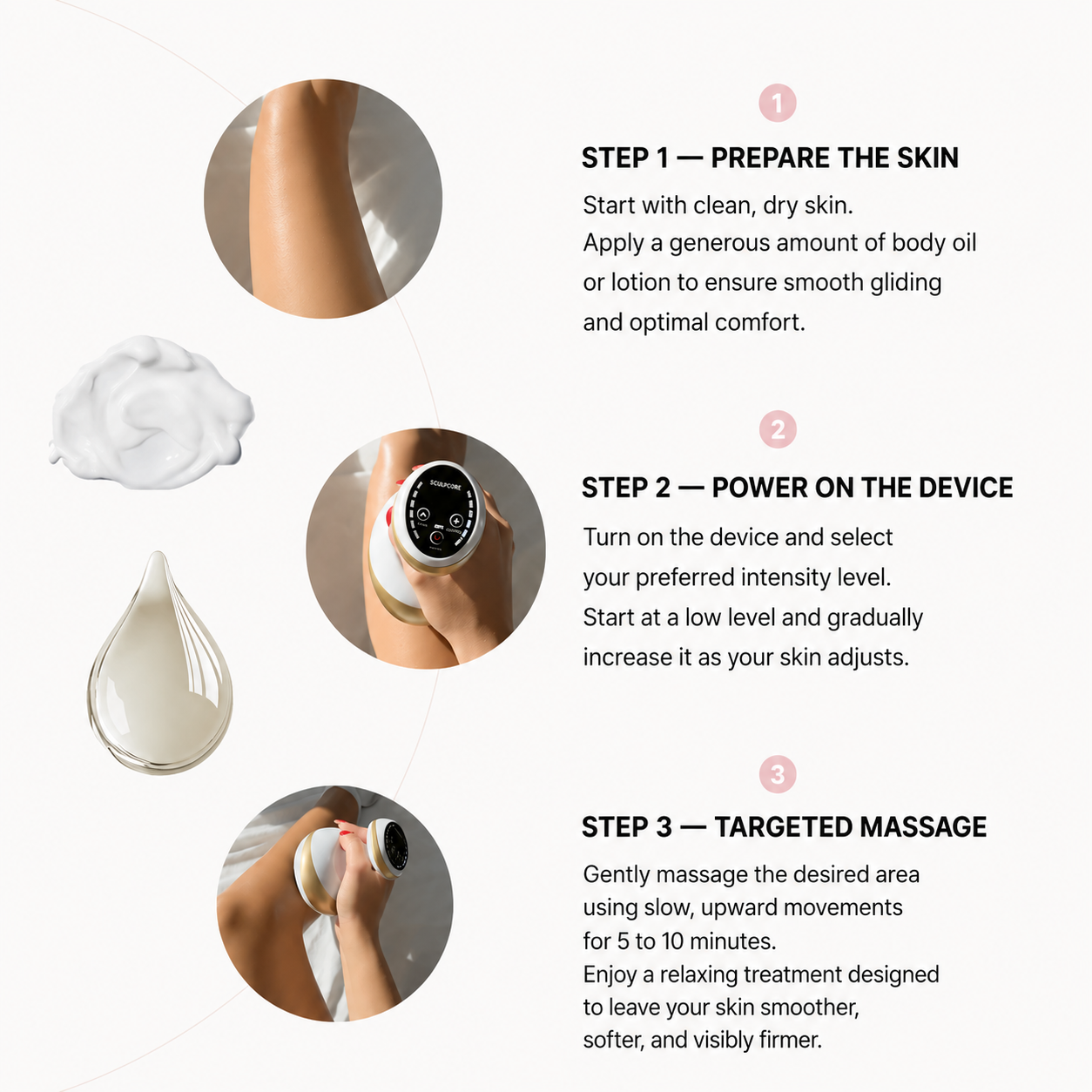 CÉLUVIA® SCULPTCORE™ ANTI-CELLULITE MASSAGER